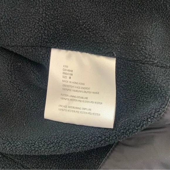 Bogner Black High Neck Puffer Outdoor Zip Vest Fleece Lined Size 8 Women’s - Picture 9 of 10